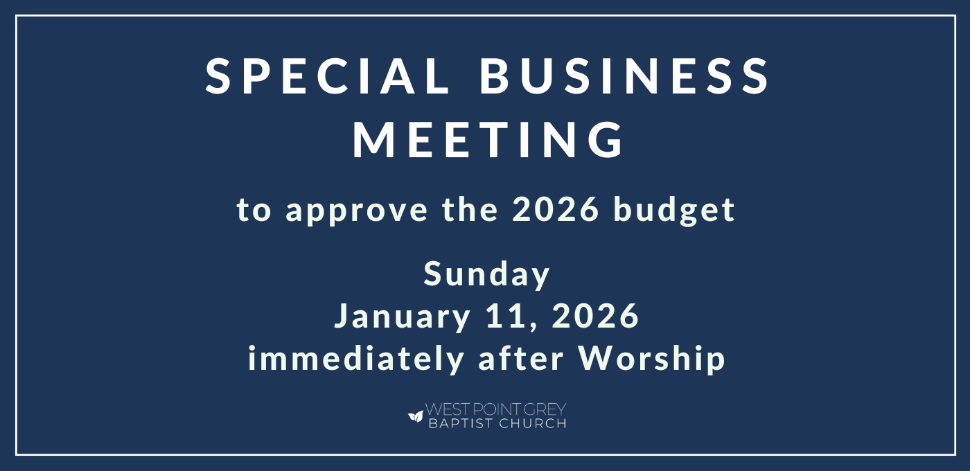 Special Business Meeting